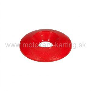Podkładka śruby gniazda M8 x 30 mm z czerwonego tworzywa sztucznego