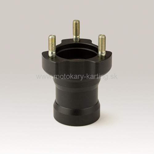 Predný náboj kolesa hliníkový čierny 25mm dĺžka 75mm