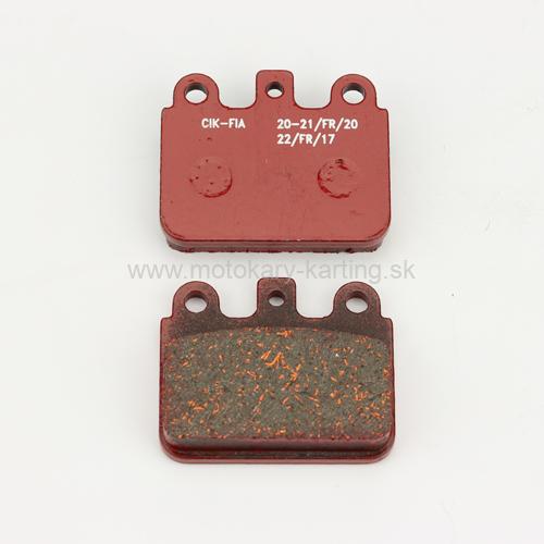 Brzdové platničky MA20 zadné (červené) | SADA 2ks