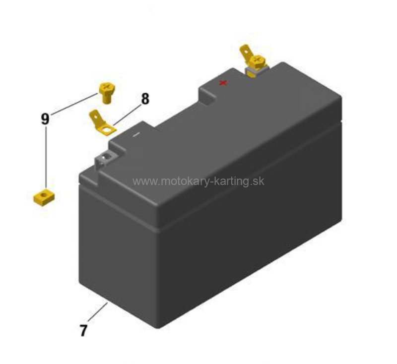 Baterie ROTAX (akumulátor) 12 V, 6,5 Ah – originální baterie Rotax schválená pro závody