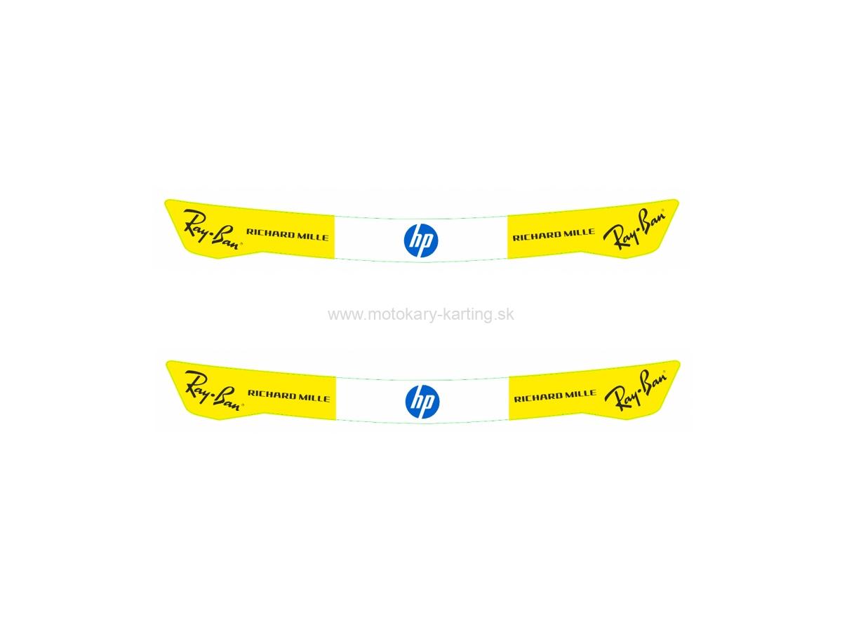 Naklejka na pleksi "HP" | Zestaw 2 szt.