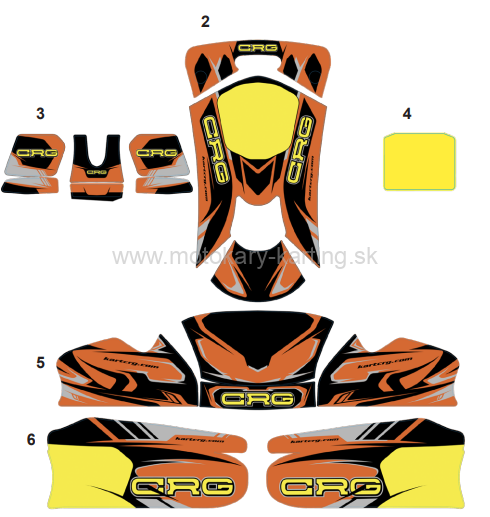 CRG sada polepov MINI kart